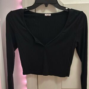 Garage women’s crop top long sleeve size small